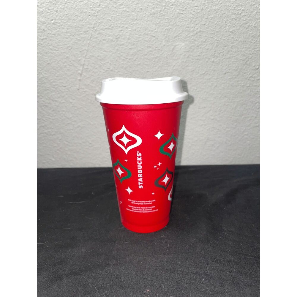 Starbucks Red Holiday Reusable Hot Cup 16oz With Lid